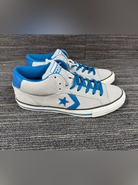 Converse CONS KA-ll Low Top Sneakers - Suede Gray & Blue Mens 10 Women’s 11.5